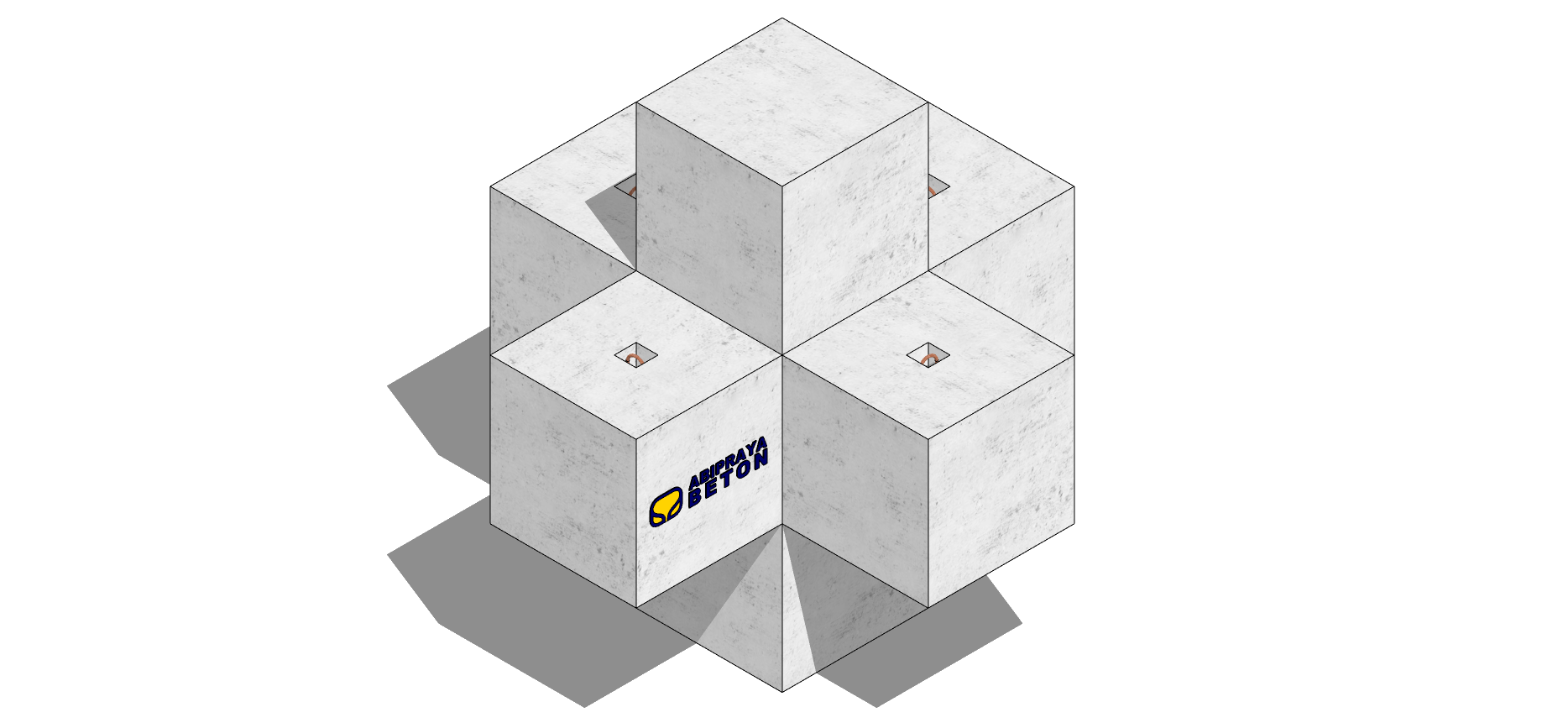 Hexagonal Concrete Block