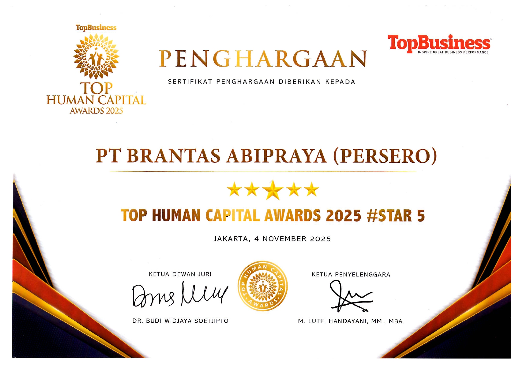 Top Human Capital Awards 2025