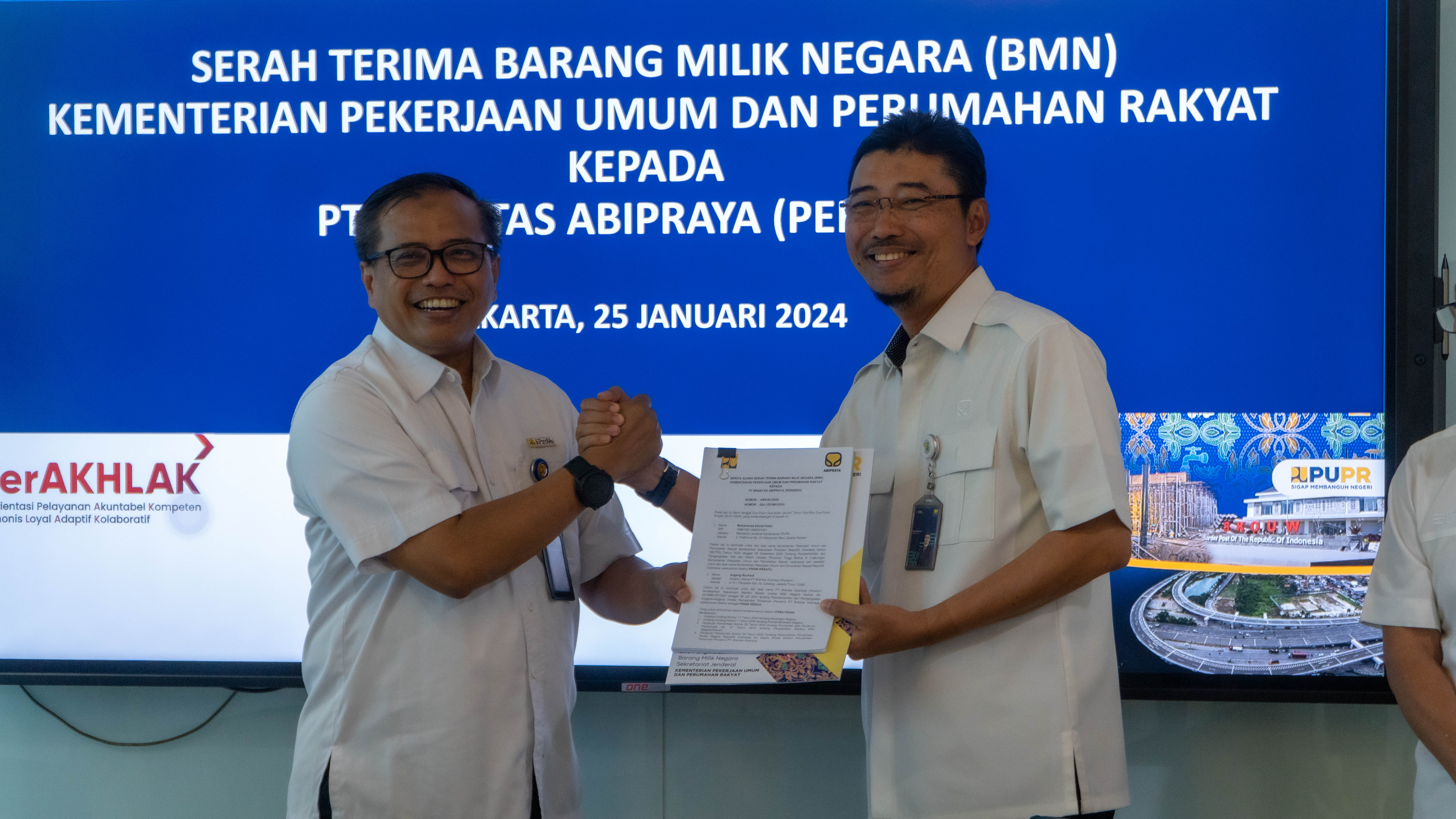 Brantas Abipraya Maximizes Utilization of the Sapta Taruna Building Through Non-Cash PMN