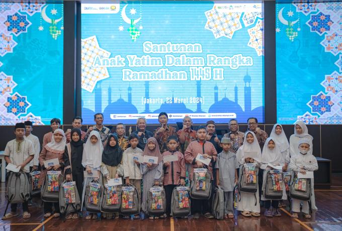 Berkah Ramadhan, Brantas Abipraya Gelar Bazaar Ramadhan Asyik dan Santuni Anak Yatim