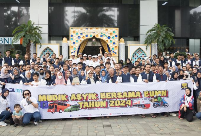 Brantas Abipraya Berangkatkan 8 Moda Bus untuk Mudik Bersama 