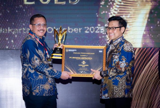 Brantas Abipraya berhasil meraih penghargaan Mandaya Award 2025